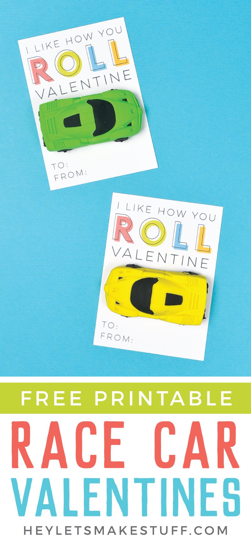 Car Valentines, Printable Cards - My Party Design