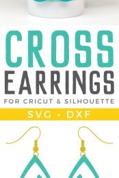 Use your Cricut to make these beautiful faux suede cross earrings. They are perfect for Easter or any time you need a little reminder of what's important.