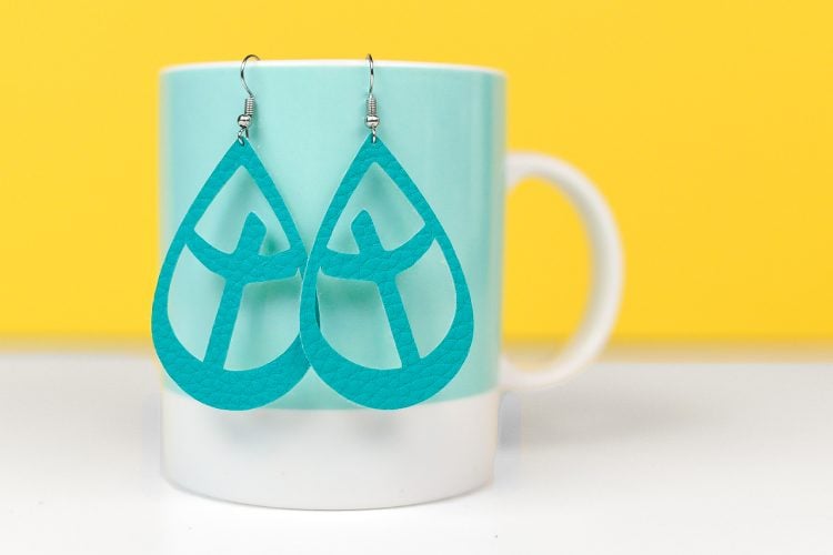 Make these DIY cross earrings using your Cricut or Silhouette.