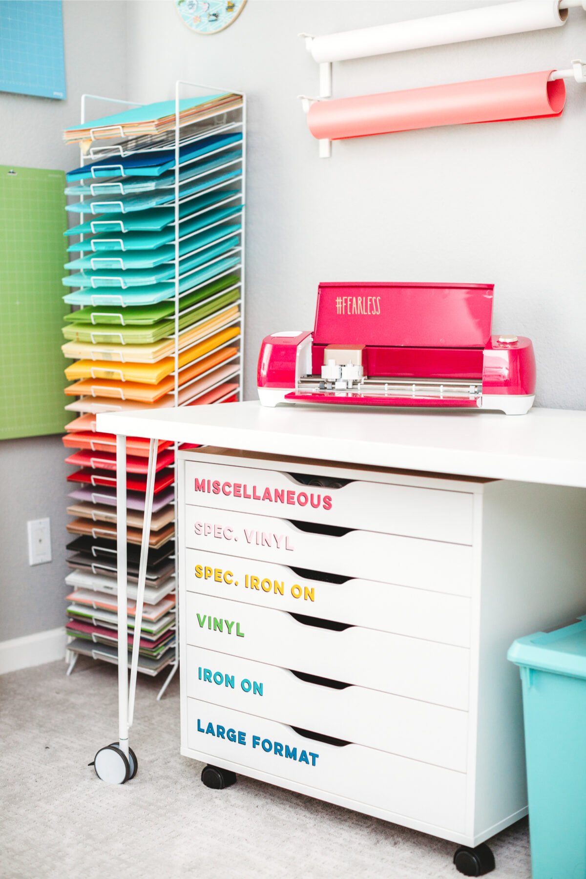 The Best Cricut Storage + Organization Ideas for Vinyl, Cardstock & More!