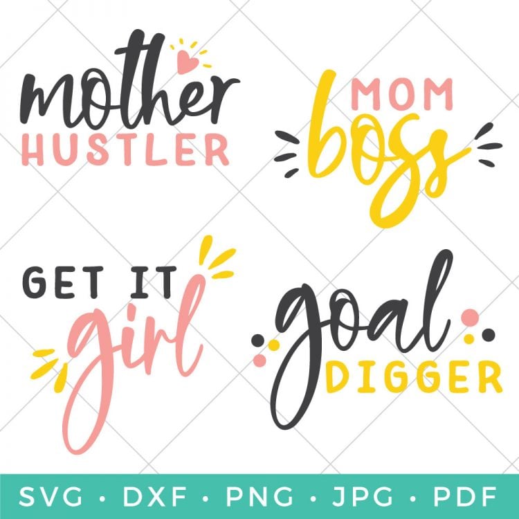 Download Mom Boss Svg File Bundle Hey Let S Make Stuff PSD Mockup Templates