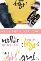 Hey mamas, this Mom Boss SVG File Bundle will motivate you to keep on rockin' it, like you do!
