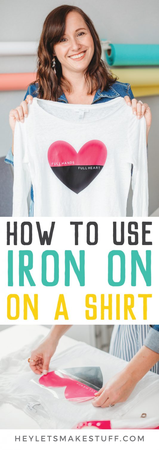 Using Cricut Iron On Vinyl on a Shirt - Hey, Let's Make Stuff