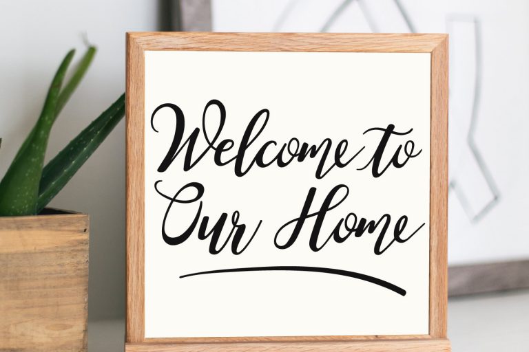 Welcome to Our Home SVG - Hey, Let's Make Stuff