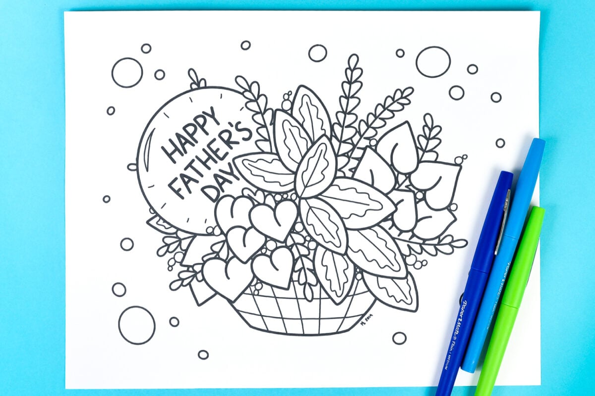 fathers day coloring page hey lets make stuff