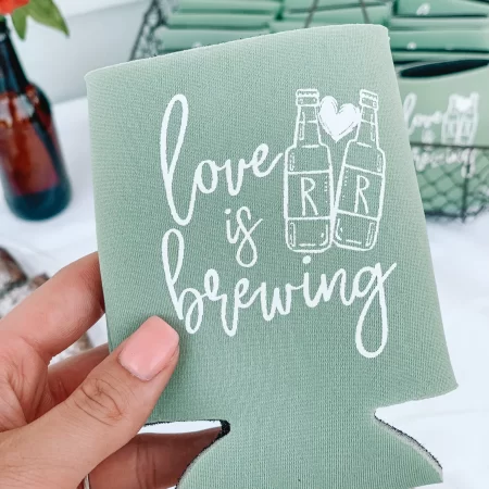 Love is Brewing Can Koozie