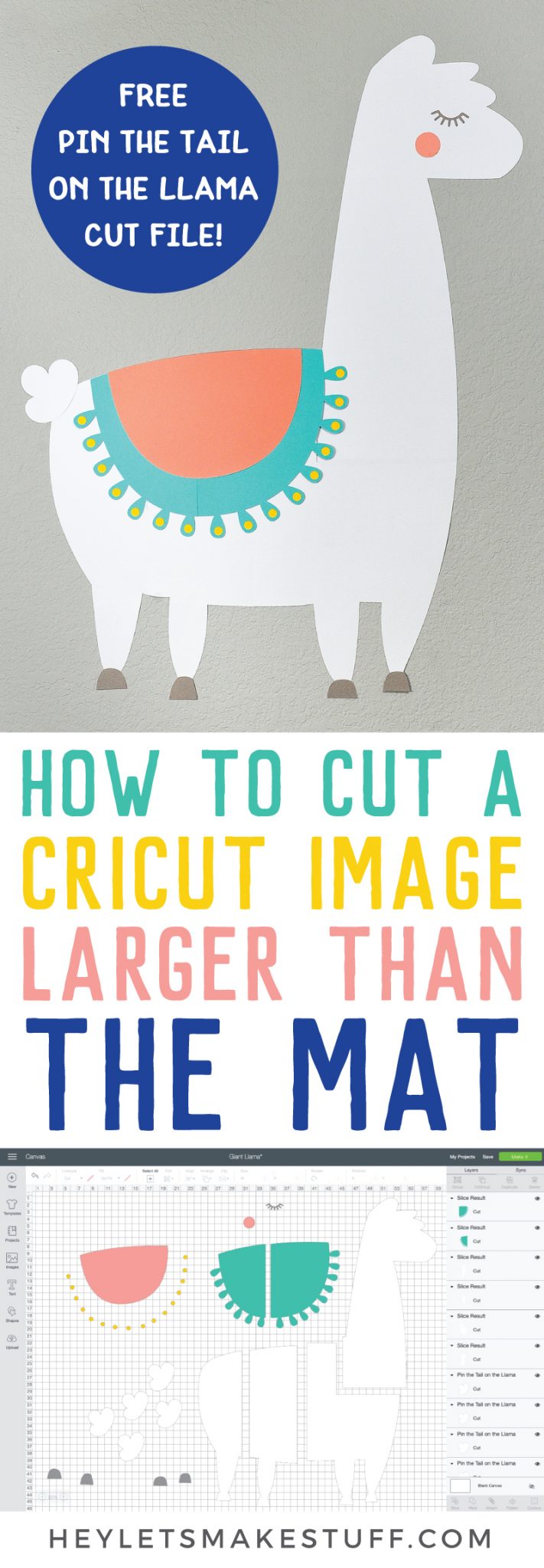 How to Make a Cricut Project Bigger than the Mat Hey, Let's Make Stuff
