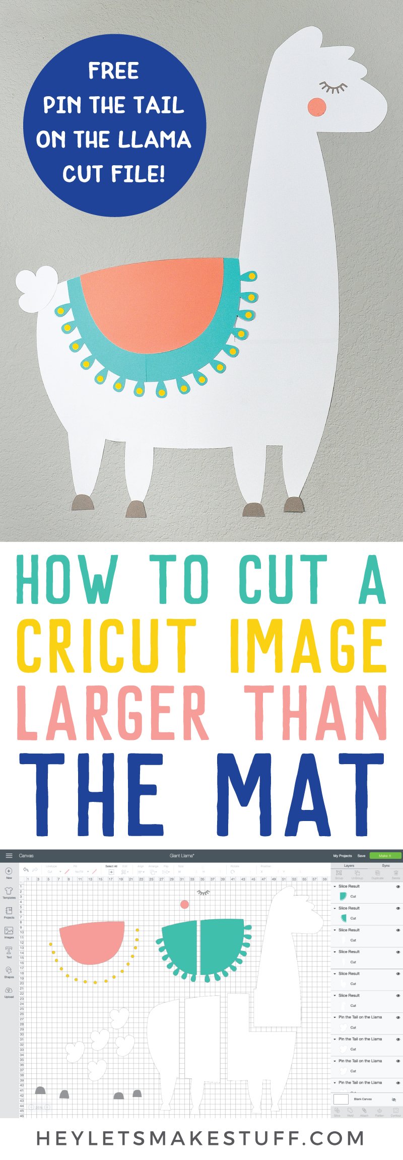 How to Make a Cricut Project Bigger than the Mat Hey, Let's Make Stuff