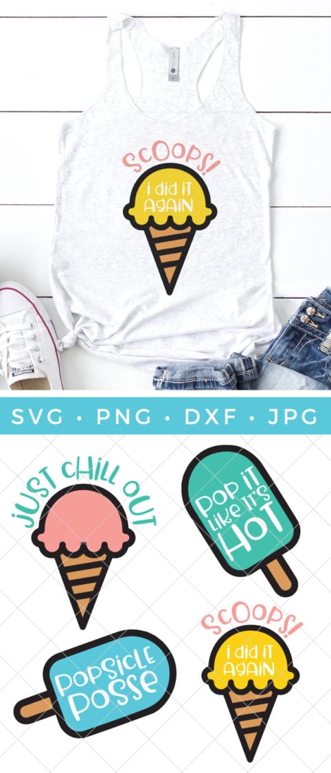 We all scream for ice cream! This fun and hip Popsicle & Ice Cream SVG Bundle is full of sweet, crafty and cool possibilities.