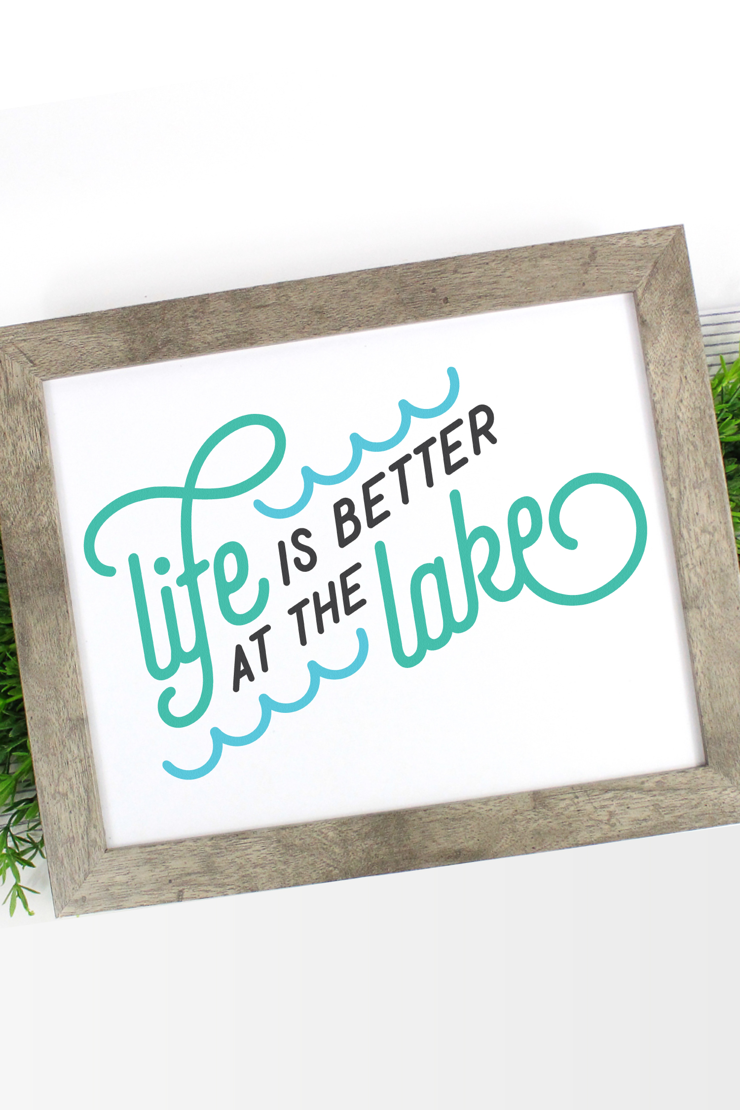 Summer Decor for Your Home or Cottage Easy DIY to print or cut. The best days are at the lake house Printable Room Decor and SVG file