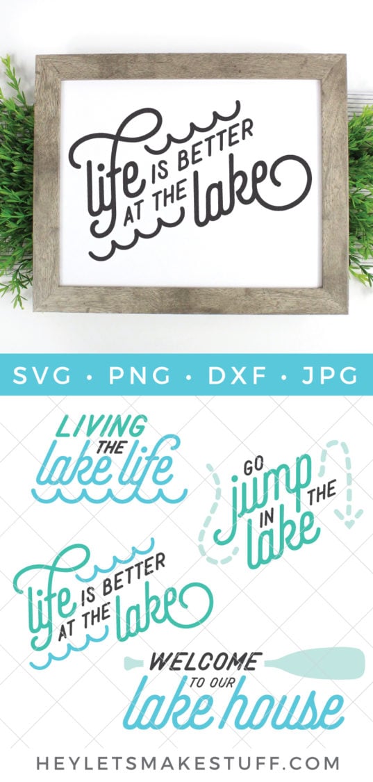 Whether you're floating, swimming, lounging or fishing, this Lake Life SVG Bundle has everything you need to get out on the water.