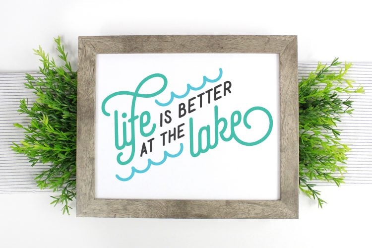 Summer Decor for Your Home or Cottage Easy DIY to print or cut. The best days are at the lake house Printable Room Decor and SVG file