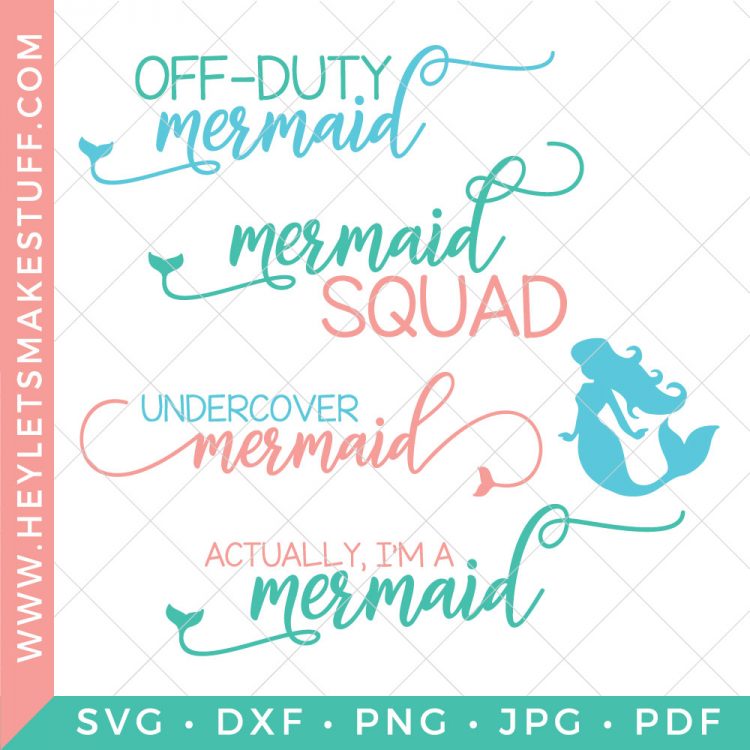 Why be a princess when you can be a mermaid? This Mermaid SVG Bundle will help you unleash your magical ocean vibes, just in time for summer.