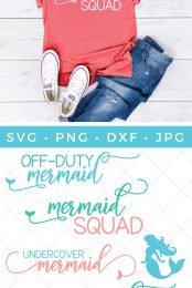 The mermaid vibe is strong and just in time to help you plan the summer of your fantasies. Grab these four mermaid cut files and get crafty!