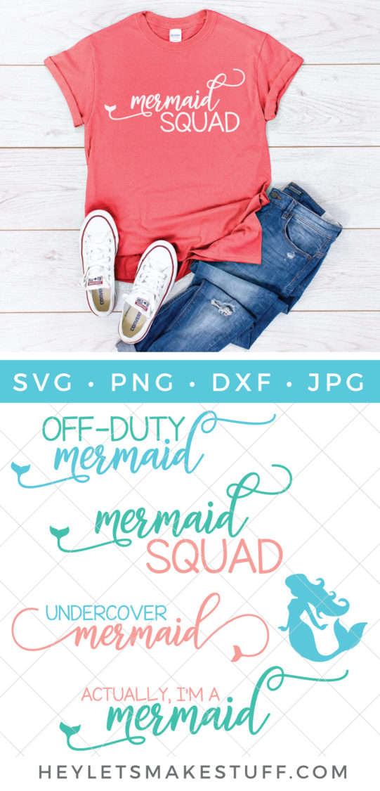 The mermaid vibe is strong and just in time to help you plan the summer of your fantasies. Grab these four mermaid cut files and get crafty!
