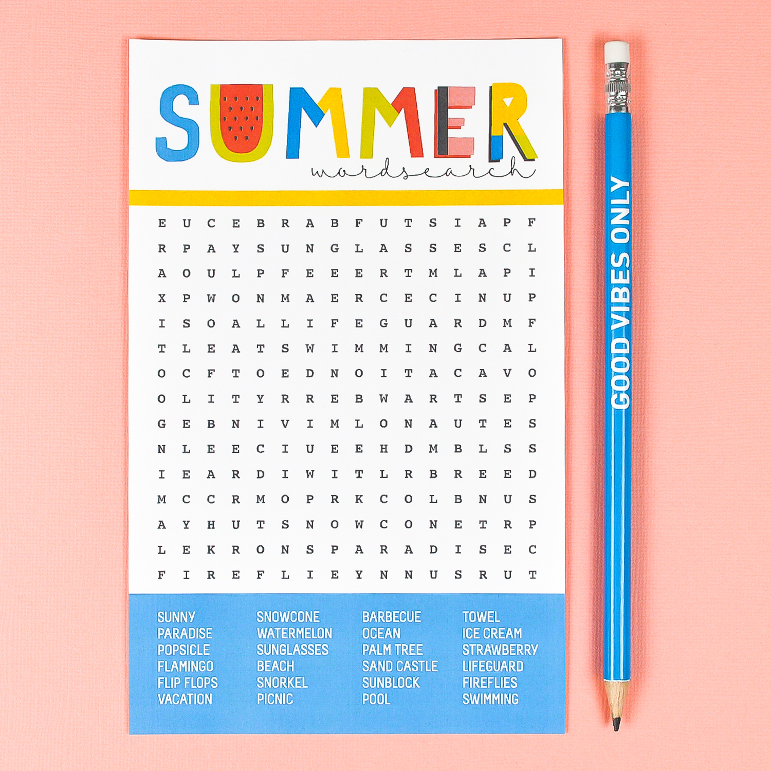 free printable summer word search hey lets make stuff