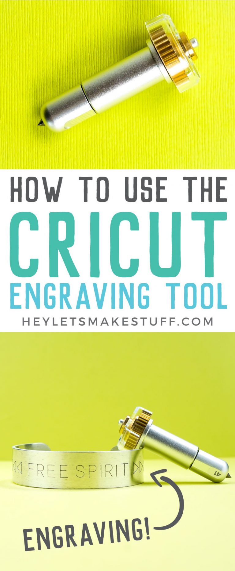How to Use the Cricut Maker Engraving Tool + Metal Bracelet Project