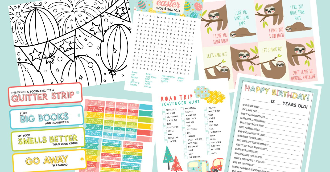 Planner Stickers  DIY Digital Printable Graphic by