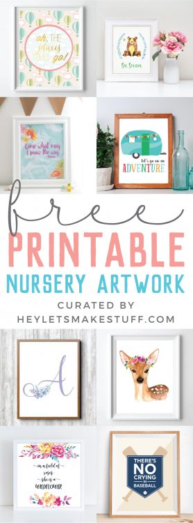 The Best Free Nursery Printables - Hey, Let's Make Stuff