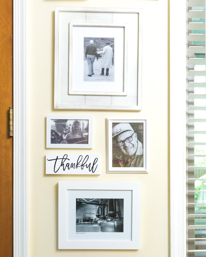 Grab a piece of scrap wood, your Cricut and some of your favorite photos to create this wood wall art from kingstoncrafts.com. 