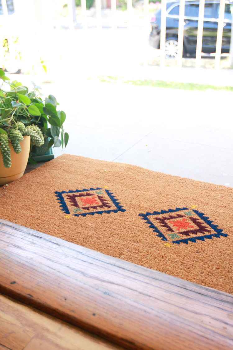 This fun doormat from jestcafe.com is almost too cool to step on. Set one up right outside your front door.