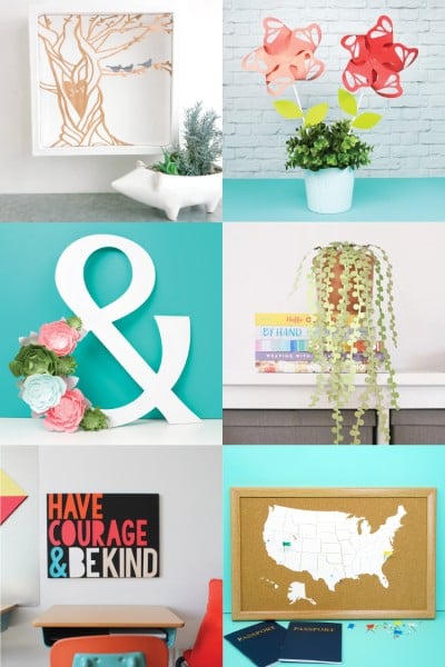 images of home decor ideas with the Cricut