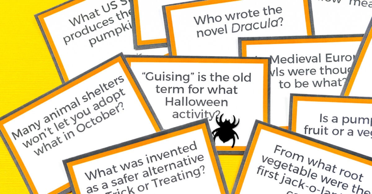 Free Printable Halloween Trivia Hey Let S Make Stuff