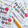 The Best Printable First Day of School Signs - Hey, Let's Make Stuff