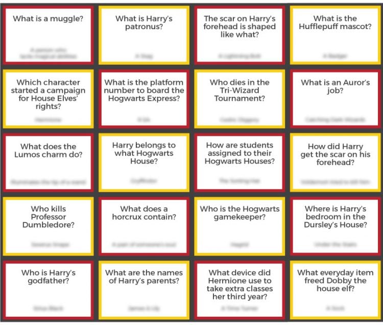 Printable Harry Potter Trivia Hey Let s Make Stuff