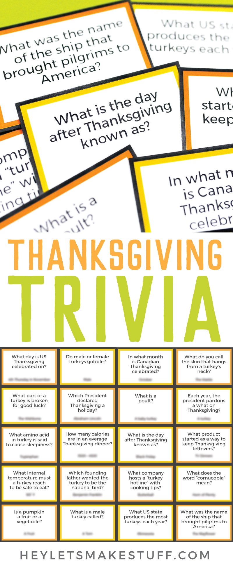 Great thanksgiving trivia