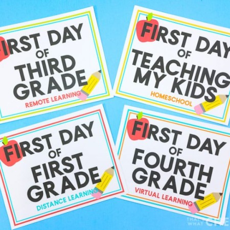 Back to school signs with lots of alternates