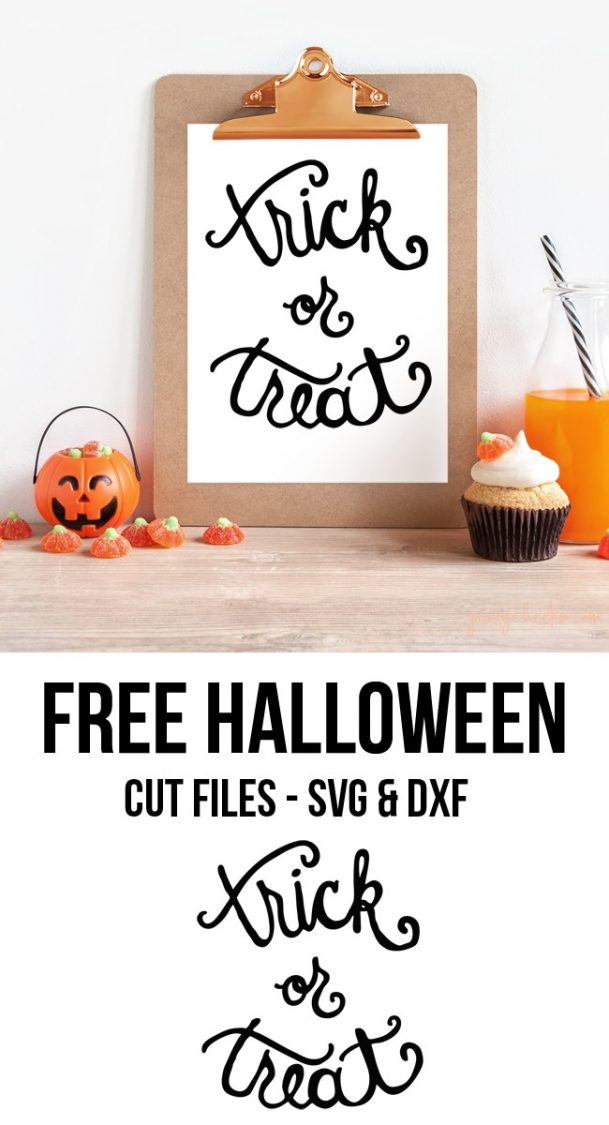 Customize those trick or treat bags with these free Halloween cut files from poofycheeks.com. 