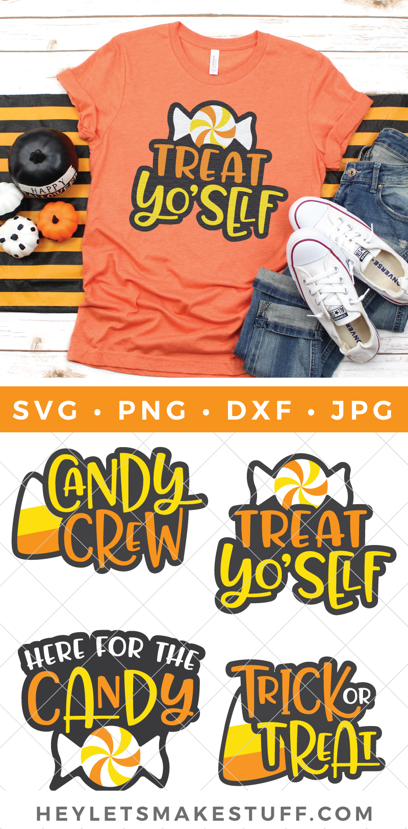 Free Halloween Candy SVG for Cricut and Silhouette - Hey, Let's Make Stuff