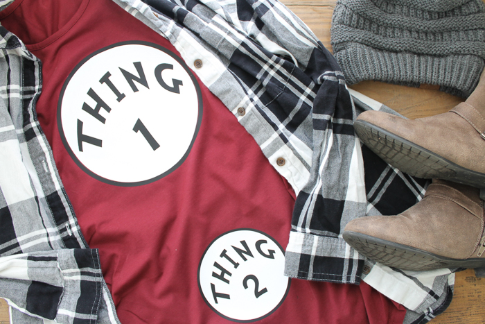 Thing 1 and Thing 2 Pregnancy Shirt