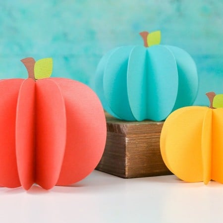 #D paper pumpkins