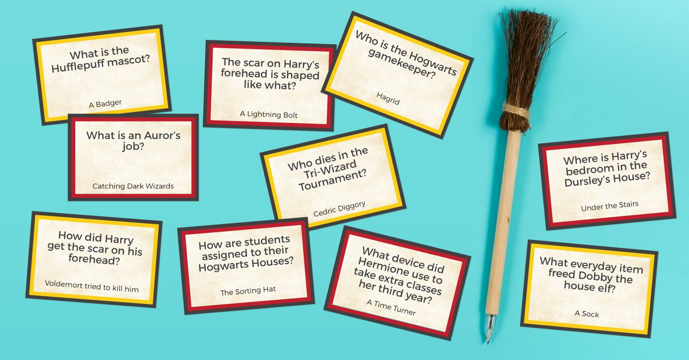 wol Integraal Onbekwaamheid Printable Harry Potter Trivia - Hey, Let's Make Stuff