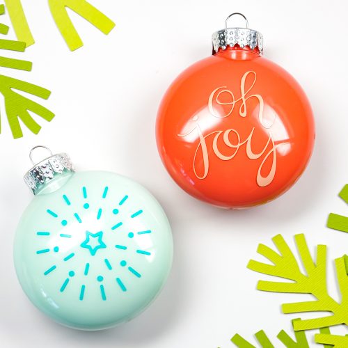 How to Apply Vinyl to an Ornament - Hey, Let's Make Stuff