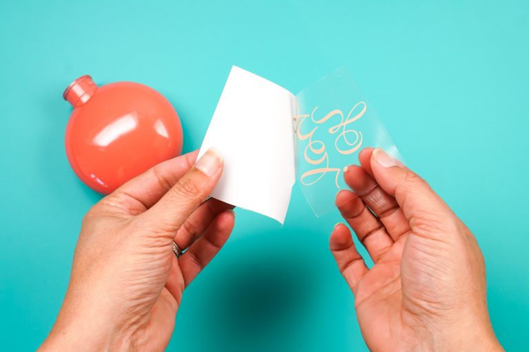 How to Apply Vinyl to an Ornament - Hey, Let's Make Stuff