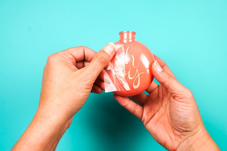 How to Apply Vinyl to an Ornament Hey, Let's Make Stuff
