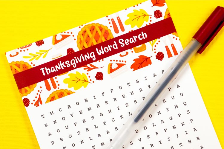 Free Printable Thanksgiving Wordsearch