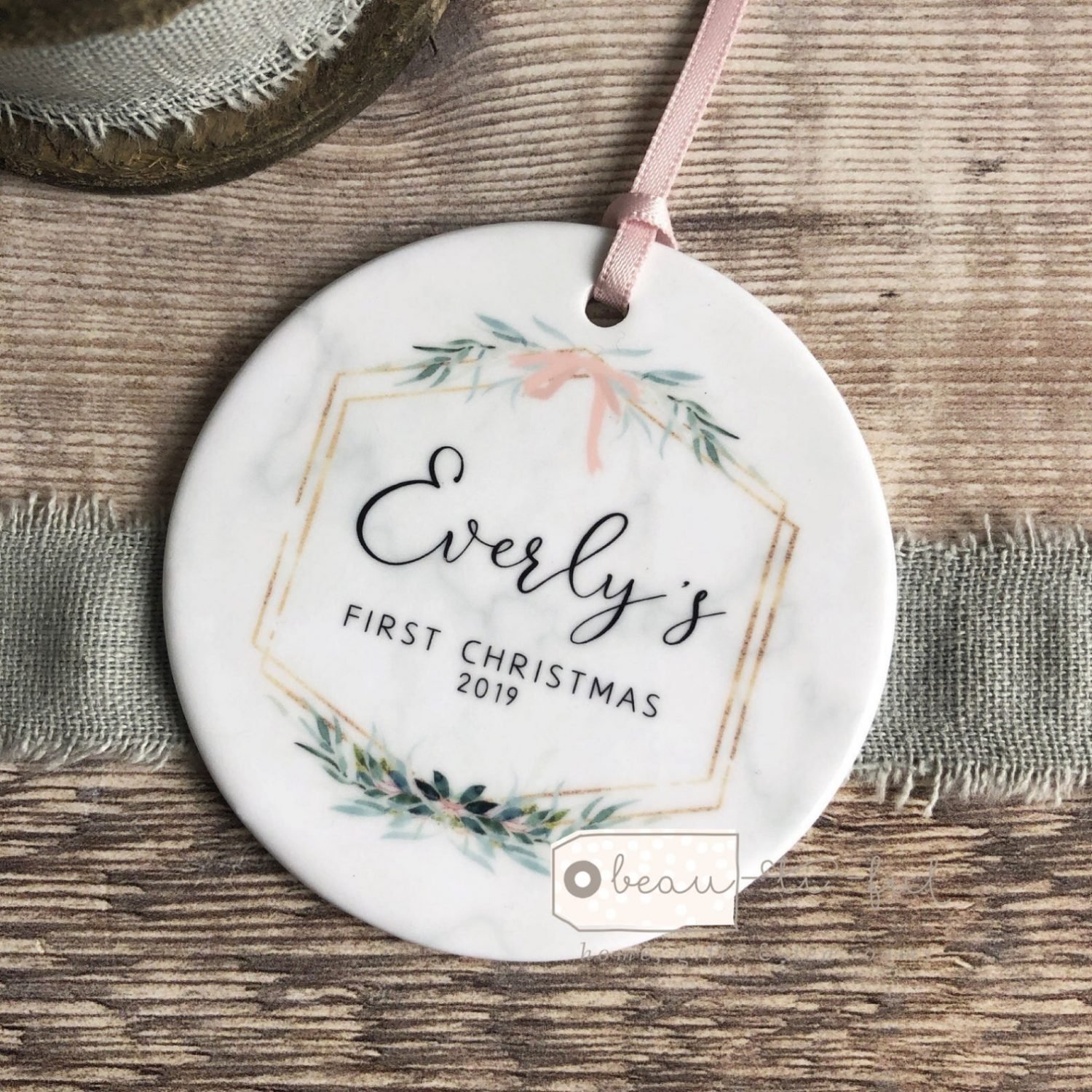 Botanical baby ornament by Beautiful Gift Shop