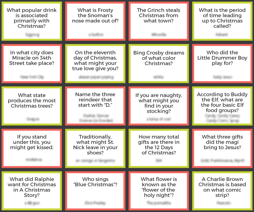 Free Printable Christmas Trivia - Hey, Let's Make Stuff