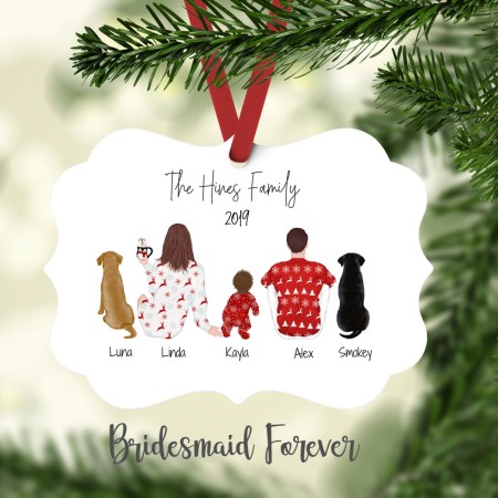 Family Portrait Ornament by Bridesmaid Forever