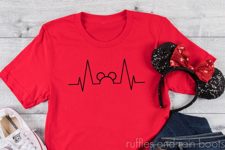 mickey heartbeat Disney SVG