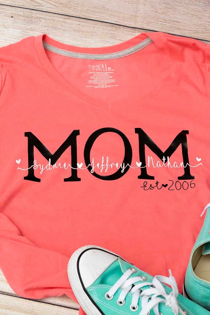 Personalized Mom Shirt - Leap of Faith Crafting