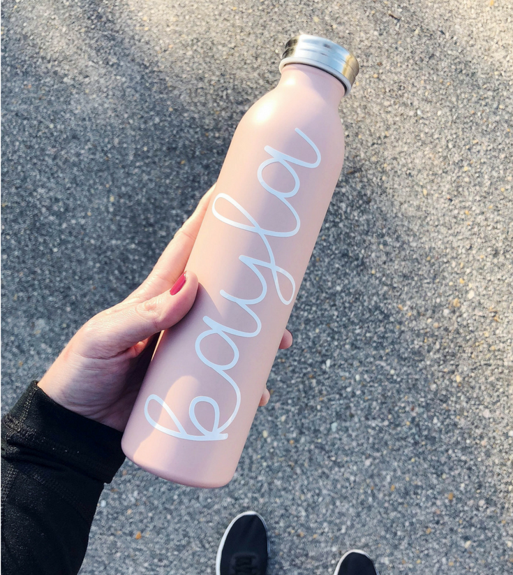 Personalized Water Bottle - Kayla Makes