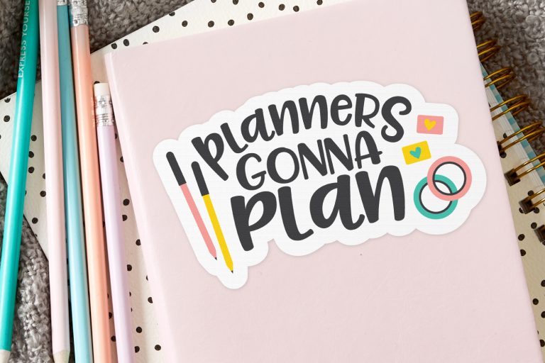 Free Planner SVG Planners Gonna Plan Hey, Let's Make Stuff