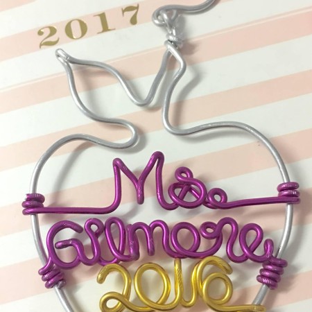 Personalized wire ornament by Passion and Love