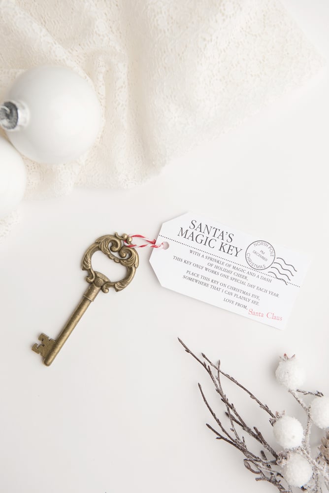 Santa Key for Home with No Chimney / Christmas Santa Key - Tart