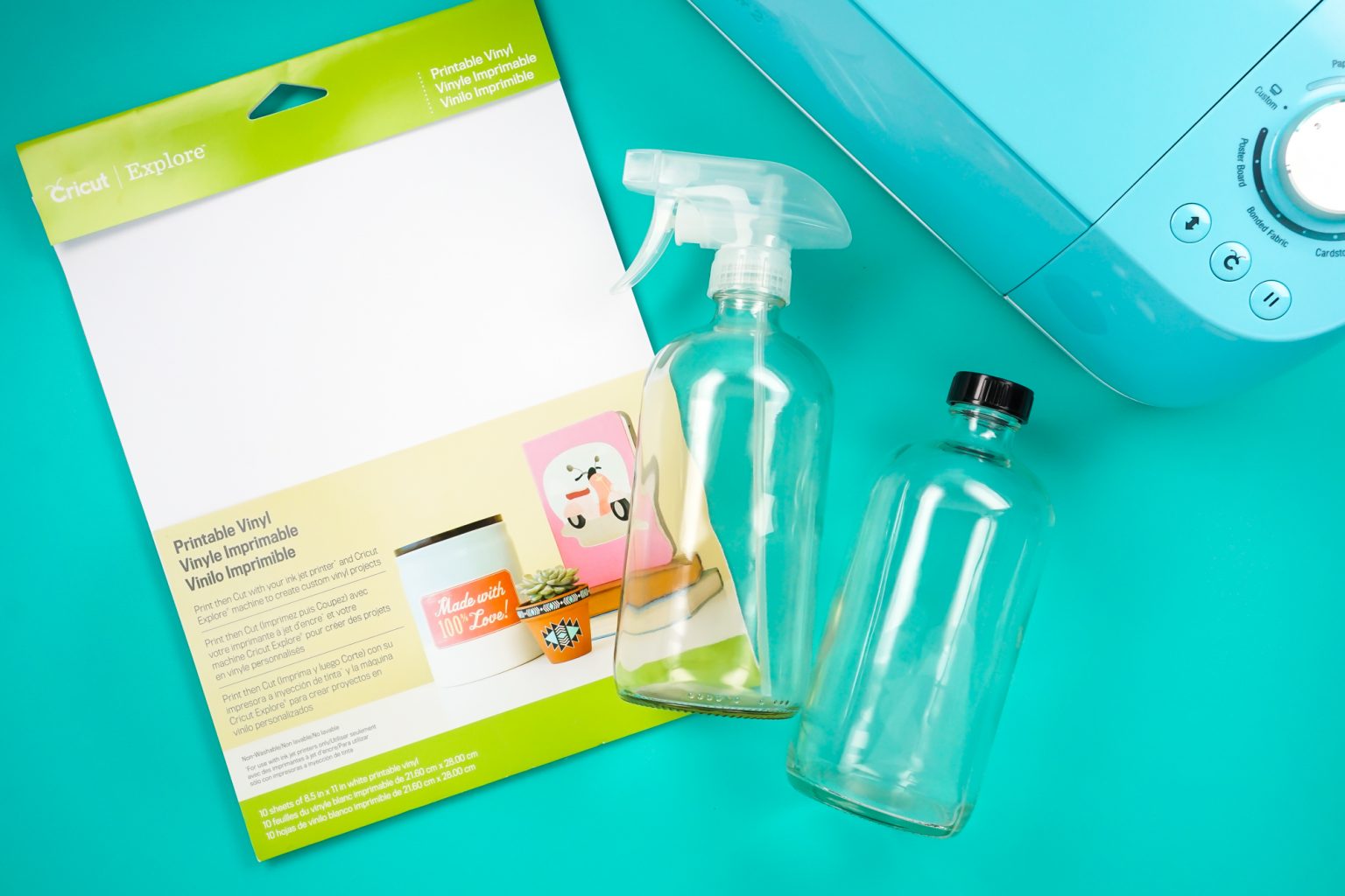 How to Use Printable Vinyl with a Cricut + Print then Cut - Hey, Let's ...
